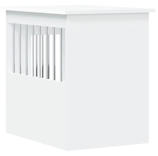 Namještaj s kavezom za pse bijeli 45x62x59 cm konstruirano drvo - Bijela 45 x 62 x 59 cm Bijela 45 x 62 x 59 cm
