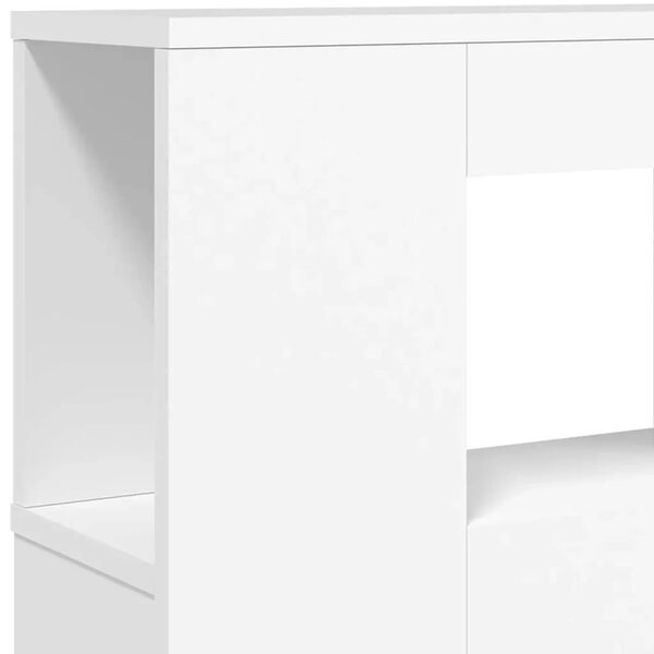 LED uzglavlje bijelo 220x18 5x103 5 cm konstruirano drvo - Bijela 220 x 103.5 cm 1 Bijela