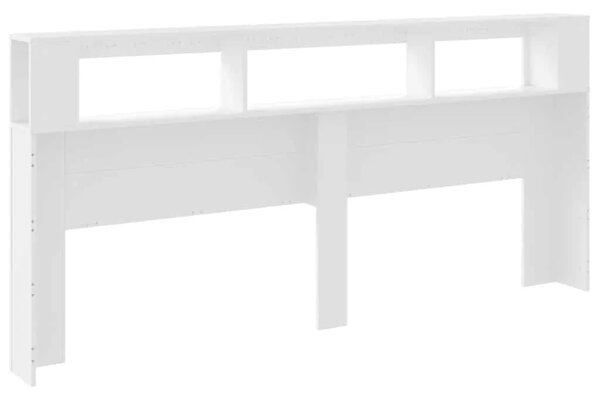 LED uzglavlje bijelo 220x18 5x103 5 cm konstruirano drvo - Bijela 220 x 103.5 cm 1 Bijela