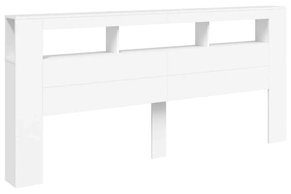 LED uzglavlje bijelo 220x18 5x103 5 cm konstruirano drvo - Bijela 220 x 103.5 cm 1 Bijela