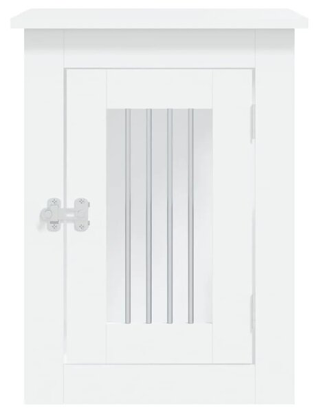 Namještaj s kavezom za pse bijeli 45x62x59 cm konstruirano drvo - Bijela 45 x 62 x 59 cm Bijela 45 x 62 x 59 cm