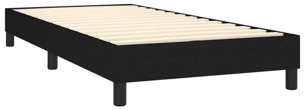 Box spring krevet s madracem crni 80 x 200 cm od tkanine - Crna 80 x 200 cm gumbi Crna