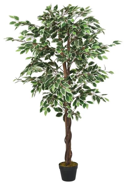 Umjetno stablo fikusa 630 listova 120 cm zeleno - 120 cm 1 120 cm