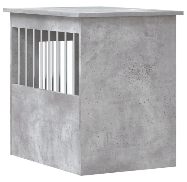 Namještaj s kavezom za pse siva boja betona 45x62x59 cm drveni - Beton siva 45 x 62 x 59 cm Beton siva 45 x 62 x 59 cm