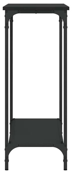 Konzolni stol crni 101 x 30 5 x 75 cm od konstruiranog drva - Crna 1 101 cm Crna