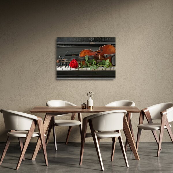 Staklena slika - Sjećanje na glazbenika (70x50 cm)