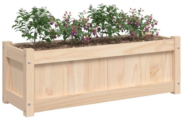 Vrtna sadilica 90x31x31 cm od masivne borovine - Prirodna boja bora 1 Prirodna boja bora 1