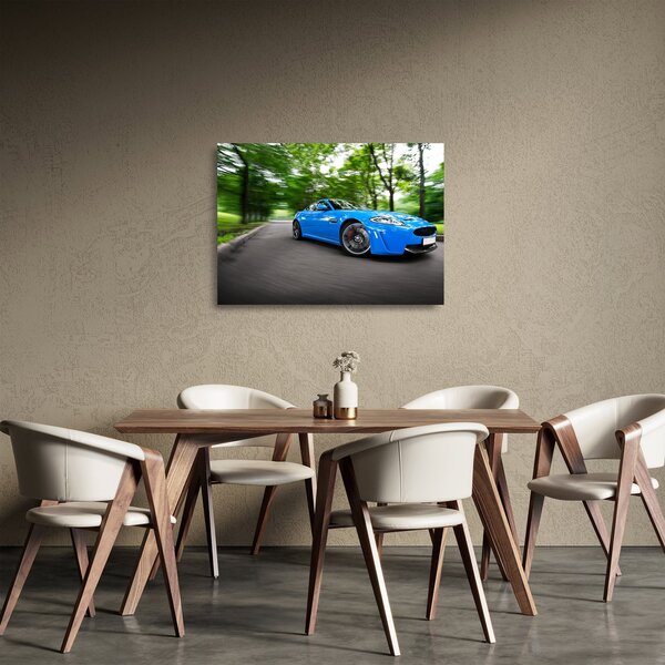 Staklena slika - Trkaći automobil (70x50 cm)