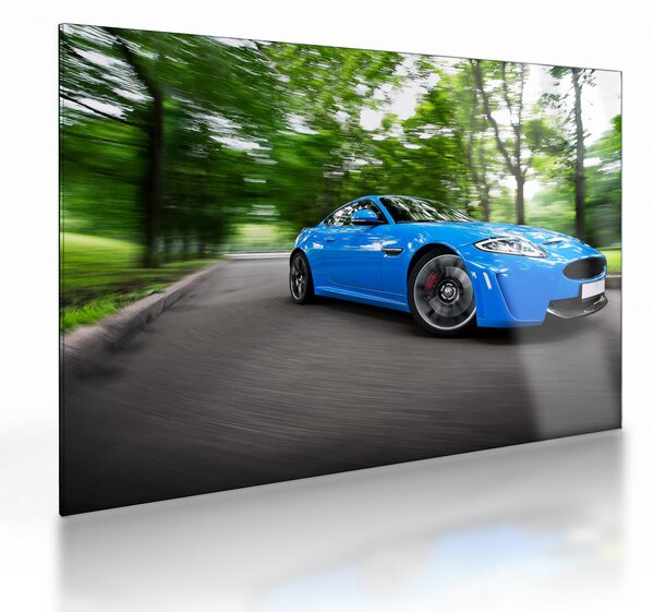 Staklena slika - Trkaći automobil (70x50 cm)