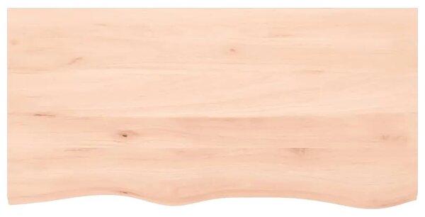 Kupaonska radna ploča 100x50x2 cm netretirano masivno drvo - Prirodna 100 x 50 x 2 cm Prirodna 100 x 50 x 2 cm
