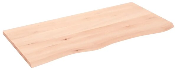 Kupaonska radna ploča 100x50x2 cm netretirano masivno drvo - Prirodna 100 x 50 x 2 cm Prirodna 100 x 50 x 2 cm
