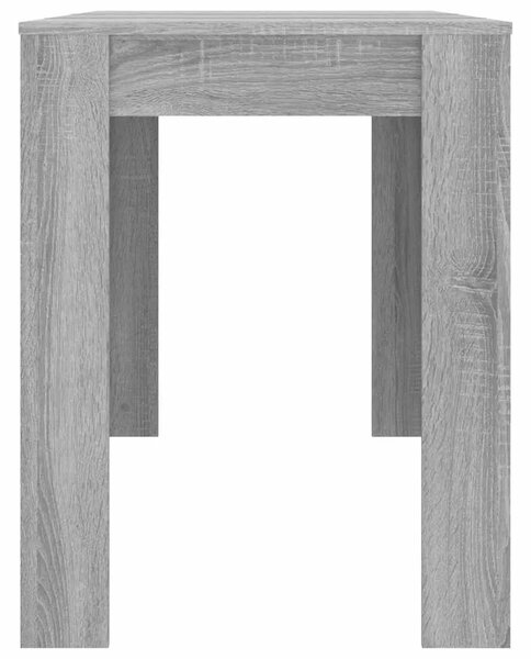 Blagovaonski stol boja hrasta 120x60x76 cm konstruirano drvo - Sivi hrast sonoma 1 Sivi hrast sonoma