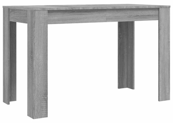 Blagovaonski stol boja hrasta 120x60x76 cm konstruirano drvo - Sivi hrast sonoma 1 Sivi hrast sonoma