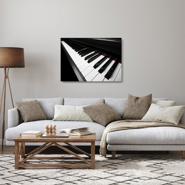 Staklena slika klavirskih tipki (70x50 cm)
