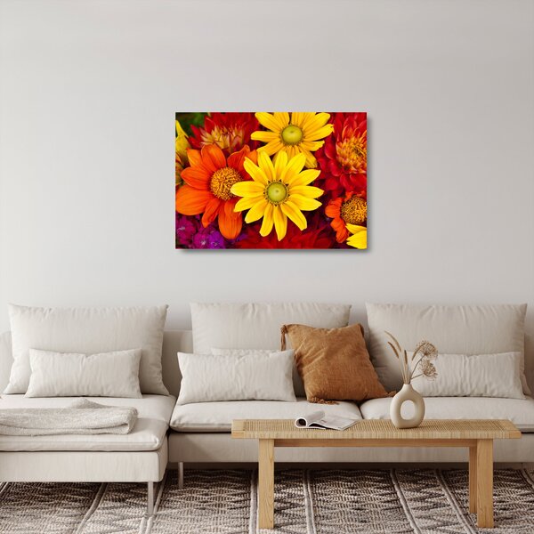 Staklena slika cvijeća (70x50 cm)