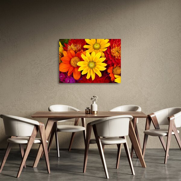 Staklena slika cvijeća (70x50 cm)