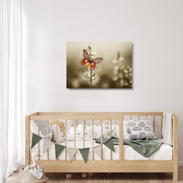 Staklena slika leptira (70x50 cm)