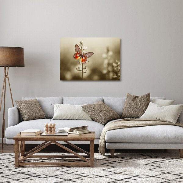 Staklena slika leptira (70x50 cm)