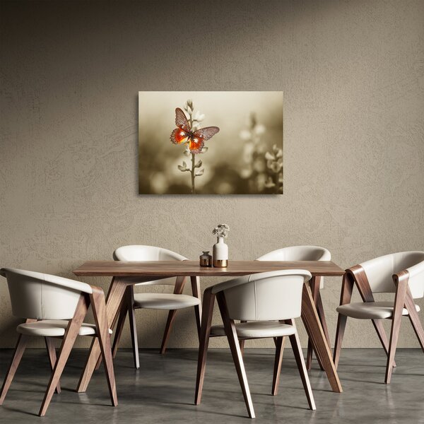 Staklena slika leptira (70x50 cm)