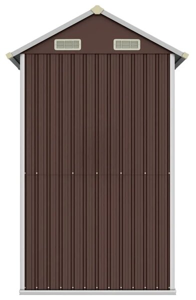 Vrtna kućica - Vrtno spremište smeđe 192x152 5x237 cm od pocinčanog čelika - Smeđa 1 Smeđa
