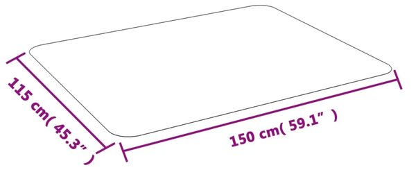 Podna prostirka za laminat ili tepih 150 x 115 cm PVC - 150 x 115 cm 150 x 115 cm