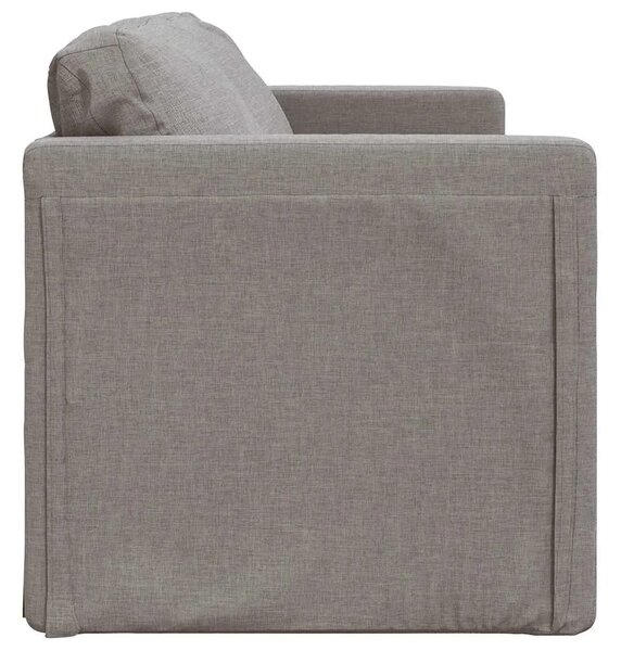 Podni kauč na razvlačenje 2-u-1 smeđesivi 112x174x55 cm baršun - Sivo-smeđa 112 x 60 x 55 cm 1 Sivo-smeđa