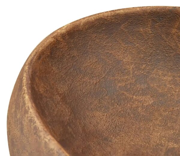 Nadgradni Lavabo - Umivaonik smeđi ovalni 59x40x15 cm keramički - Smeđa 59 x 40 x 15 cm Smeđa 59 x 40 x 15 cm