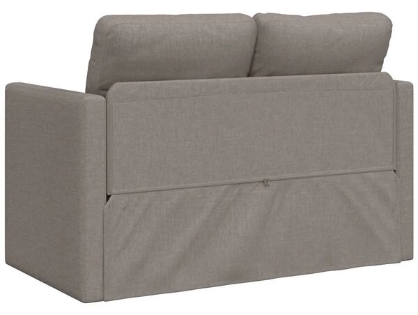Podni kauč na razvlačenje 2-u-1 smeđesivi 112x174x55 cm baršun - Sivo-smeđa 112 x 60 x 55 cm 1 Sivo-smeđa