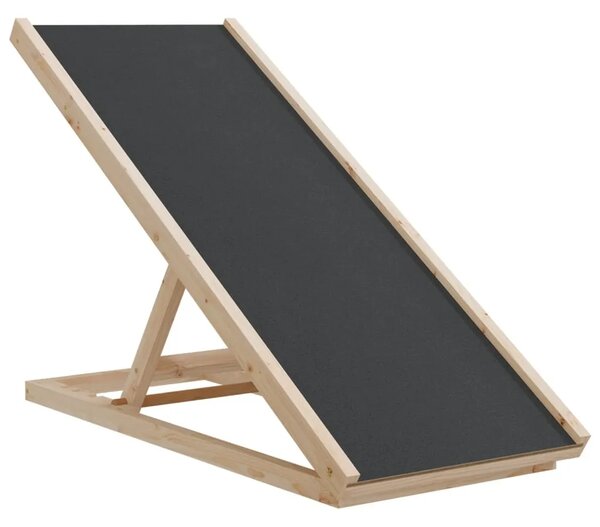 Rampa za pse siva 100 x 40 cm od masivne jelovine - Siva 100 x 40 cm 100 x 40 cm