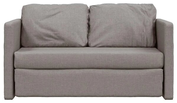Podni kauč na razvlačenje 2-u-1 smeđesivi 112x174x55 cm baršun - Sivo-smeđa 112 x 60 x 55 cm 1 Sivo-smeđa