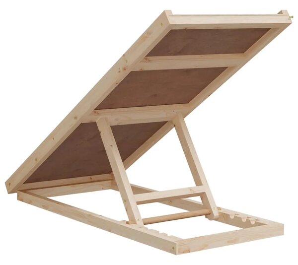 Rampa za pse siva 100 x 40 cm od masivne jelovine - Siva 100 x 40 cm 100 x 40 cm