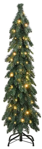 Umjetno osvijetljeno božićno drvce sa 60 LED žarulja 120 cm - Zelena 120 cm 1 1