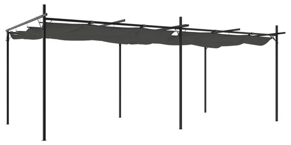 Pergola s pomičnim krovom antracit 589x292x230 cm - Antracit 589 x 292 x 230 cm 1 Antracit