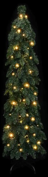 Umjetno osvijetljeno božićno drvce sa 60 LED žarulja 120 cm - Zelena 120 cm 1 1