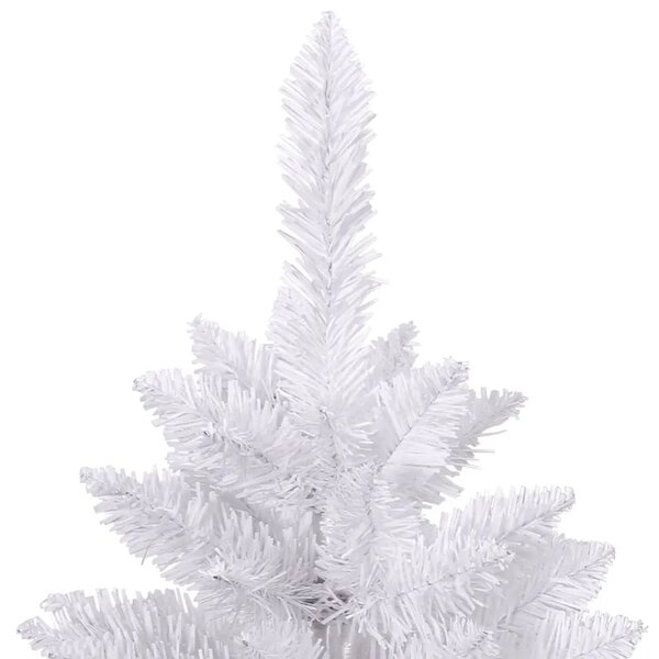Umjetno božićno drvce sa šarkama i stalkom bijelo 240 cm - Bijela Ø 120 x 240 cm 1 bez LED svjetala