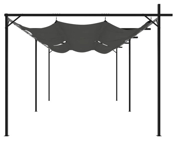 Pergola s pomičnim krovom antracit 589x292x230 cm - Antracit 589 x 292 x 230 cm 1 Antracit