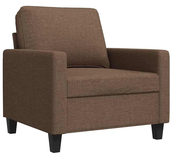 Fotelja smeđa 60 cm od tkanine - Smeđa 1 60 cm Smeđa
