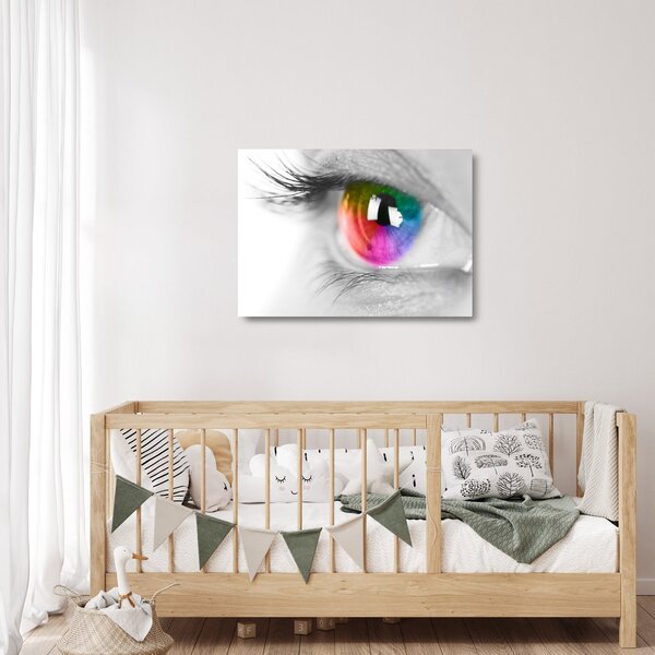 Staklena slika - Iris oka (70x50 cm)