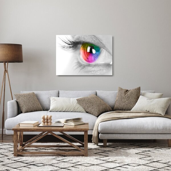Staklena slika - Iris oka (70x50 cm)