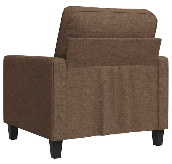 Fotelja smeđa 60 cm od tkanine - Smeđa 1 60 cm Smeđa