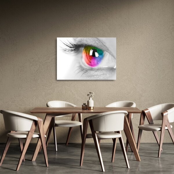 Staklena slika - Iris oka (70x50 cm)