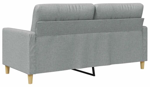 Dvosjed od tkanine svjetlosivi 140 cm - Svjetlosiva 1 140 cm Svjetlosiva