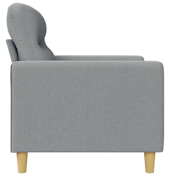 Dvosjed od tkanine svjetlosivi 140 cm - Svjetlosiva 1 140 cm Svjetlosiva