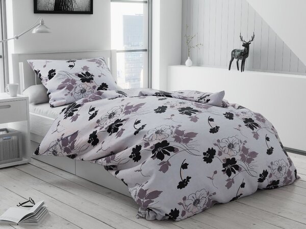Pamučna posteljina Tapeta crnobijela Dimenzije posteljine: 70 x 90 cm | 140 x 220 cm
