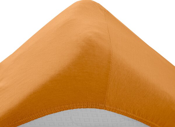 Jersey plahta za dječiji krevetic marelica 60 x 120 cm