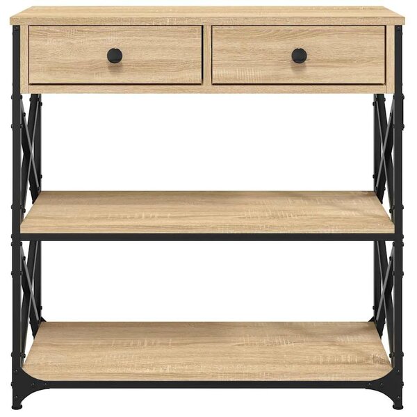 Konzolni stol boja hrasta sonome 75x28x75 cm konstruirano drvo - sonoma hrast 1 75 cm Sonoma hrast