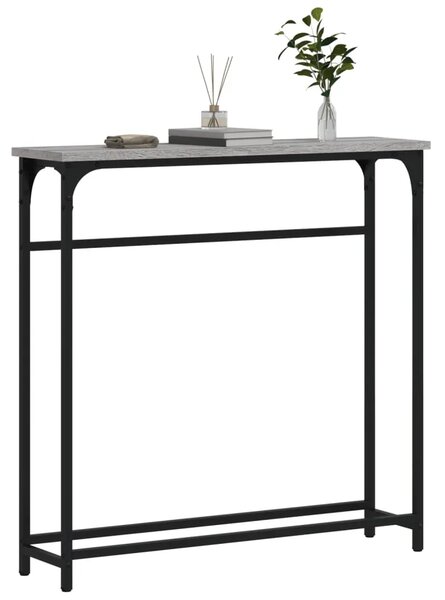 Konzolni stol siva boja hrasta 75x19 5x75 cm konstruirano drvo - Sivi hrast sonoma 1 Sivi hrast sonoma