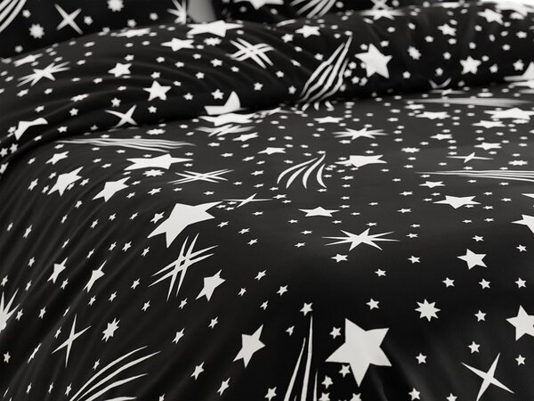 Pamučna posteljina NIGHT SKY crna