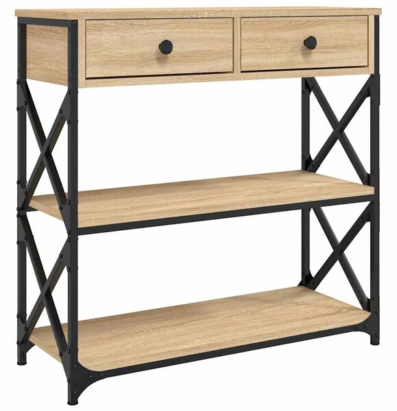 Konzolni stol boja hrasta sonome 75x28x75 cm konstruirano drvo - sonoma hrast 1 75 cm Sonoma hrast