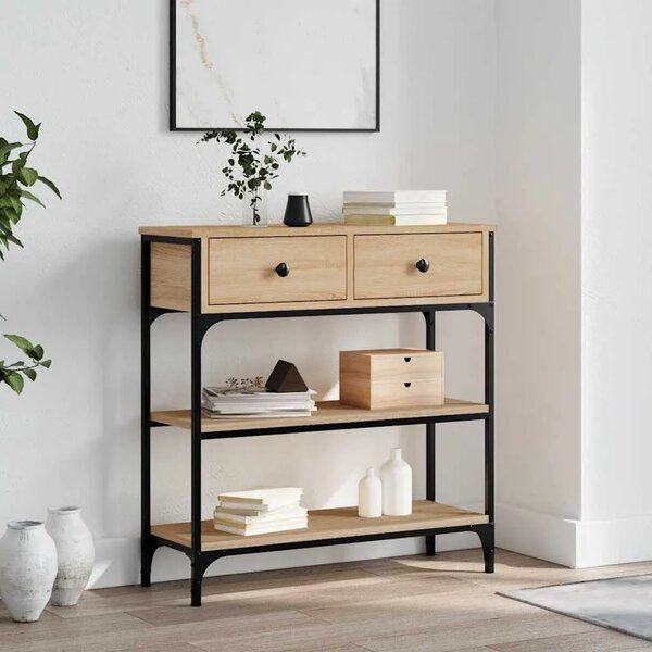 Konzolni stol boja hrasta sonome 72 5x25x75cm konstruirano drvo - sonoma hrast 1 72.5 cm Sonoma hrast